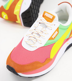 Кроссовки кораллового и оранжевого цвета Puma Cruise Rider Repeat Cat – эксклюзивно для ASOS-Разноцветный