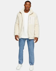 Прямые выбеленные джинсы Topman-Голубой
