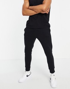 Черные зауженные джоггеры от комплекта Topman-Черный цвет