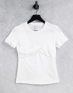 Белая футболка с подкладкой в виде лифа-бюстье Urban Revivo-Белый