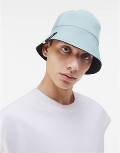 Черная двусторонняя панама Bershka-Черный цвет