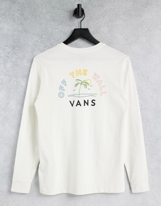 Белый лонгслив Vans Retro Retirement-Розовый цвет