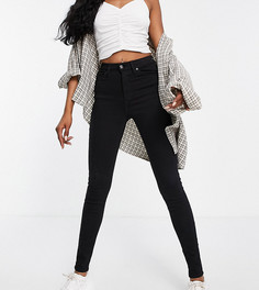 Черные джинсы из органического хлопка Topshop Petite Jamie-Черный цвет