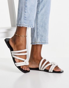 Белые сандалии с круглыми ремешками и двойным узлом Topshop Penny-Белый