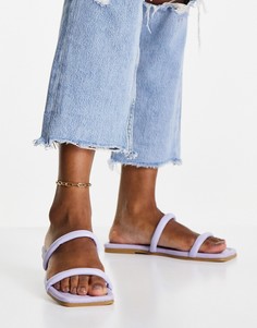 Фиолетовые сандалии с двойным трубчатым ремешком Topshop Polly-Фиолетовый цвет