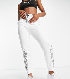 Белые джоггеры с завышенной талией Puma Rebel-Белый
