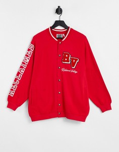 Куртка-бомбер в стиле унисекс Reclaimed Vintage Inspired-Красный