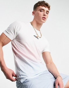 Розовая футболка с принтом тай-дай ellesse Annoio-Розовый цвет
