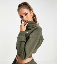 Флисовый свитшот цвета хаки с молнией длиной 1/4 The North Face – эксклюзивно для ASOS-Зеленый цвет