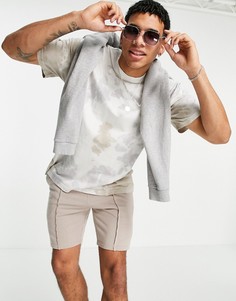Белая oversized-футболка из органического хлопка с принтом тай-дай Only & Sons-Белый