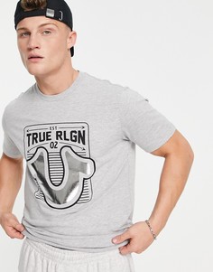 Футболка с круглым вырезом True Religion-Серый