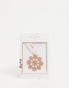 Елочное украшение в виде золотистой снежинки Ted Baker-Золотистый
