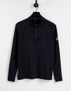 Черный лонгслив Nike Running Trail Element-Черный цвет