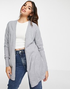 Серый кардиган из тонкого трикотажа ASOS DESIGN