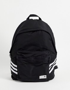 Черный рюкзак с тремя полосками adidas Training-Черный цвет