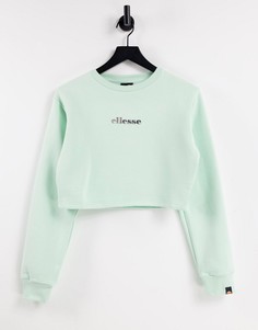 Укороченный свитшот мятного цвета ellesse-Зеленый цвет