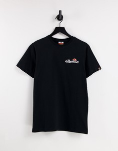 Черная oversized‑футболка ellesse-Черный цвет