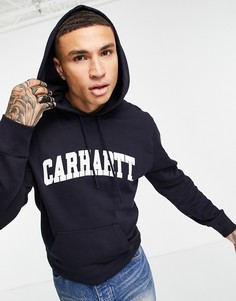 Темно-синий худи с логотипом в университетском стиле Carhartt WIP