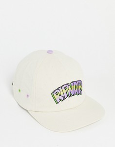 Бежевая бейсболка с вышивкой RIPNDIP Topanga-Светло-бежевый цвет