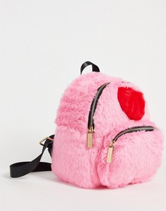 Розовый маленький рюкзак с сердечком Skinnydip Alba-Черный цвет