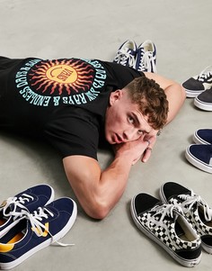 Черная футболка с принтом "Endless Rays" на спине Vans Endless Rays-Черный цвет