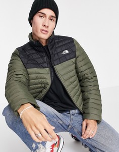 Эластичная куртка цвета хаки The North Face-Зеленый цвет