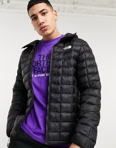 Черная куртка с капюшоном The North Face Thermoball Super-Черный цвет