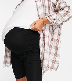 Базовые леггинсы-шорты ASOS DESIGN Maternity-Черный цвет