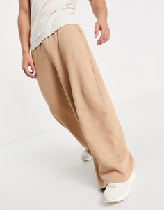 Широкие бежевые oversized-джоггеры от комплекта ASOS DESIGN-Светло-бежевый цвет