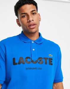 Футболка-поло с логотипом Lacoste Live-Голубой