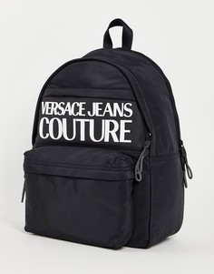 Черный рюкзак с логотипом Versace Jeans Couture-Черный цвет