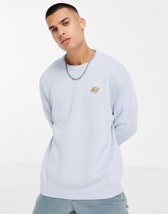Бледно-голубой вязаный джемпер с вышивкой в виде планеты ASOS DESIGN