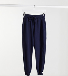 Темно-синие базовые джоггеры узкого кроя ASOS DESIGN Petite-Голубой