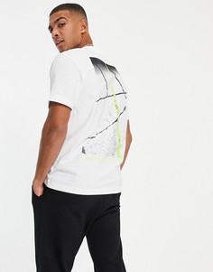 Футболка с неоновым принтом Calvin Klein Jeans-Белый