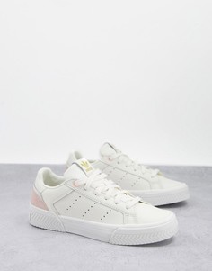 Кремово-белые кроссовки adidas Originals Court Tourino-Желтый