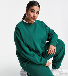 Зеленый свитшот от комплекта Cotton:On Curve-Зеленый цвет