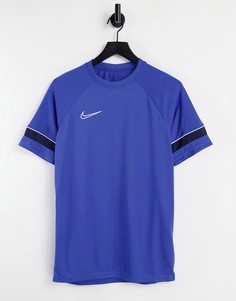 Синяя футболка Nike Football Academy 21 Dri-FIT-Голубой