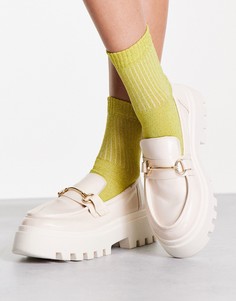 Белые лоферы на массивной подошве ASOS DESIGN Miller-Белый