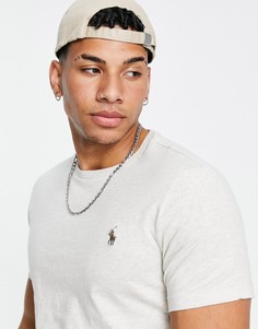 Футболка с логотипом в виде игрока цвета слоновой кости Polo Ralph Lauren-Белый
