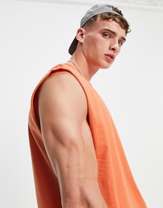 Оранжевая oversized-майка ASOS DESIGN-Оранжевый цвет