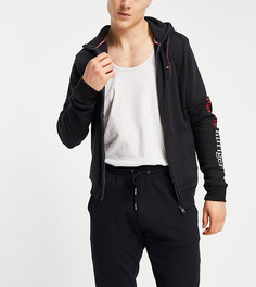 Черный худи для дома с логотипом на груди Tommy Hilfiger – эксклюзивно для ASOS