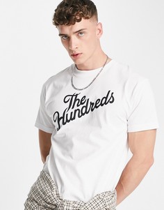 Белая футболка с наклоненным логотипом The Hundreds Forever-Белый