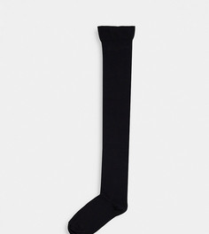 Черные чулки ASOS DESIGN Curve-Черный цвет