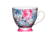 Кружка Grey Floral Footed Hoff