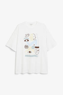 Футболка в стиле оверсайз Monki