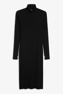 Low turtleneck ribbed dress Monki