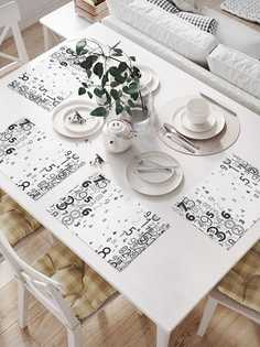 Комплект салфеток JoyArty "Головоломка из цифр" (32х46 см, 4 шт.)