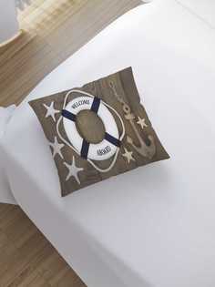 Наволочка декоративная JoyArty "Прошу на борт" на молнии, 45x45 см