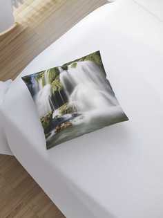 Наволочка декоративная JoyArty "Пушистый водопад" на молнии, 45x45 см