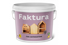 Лак-антисептик FAKTURA золотой дуб, ведро 9 л